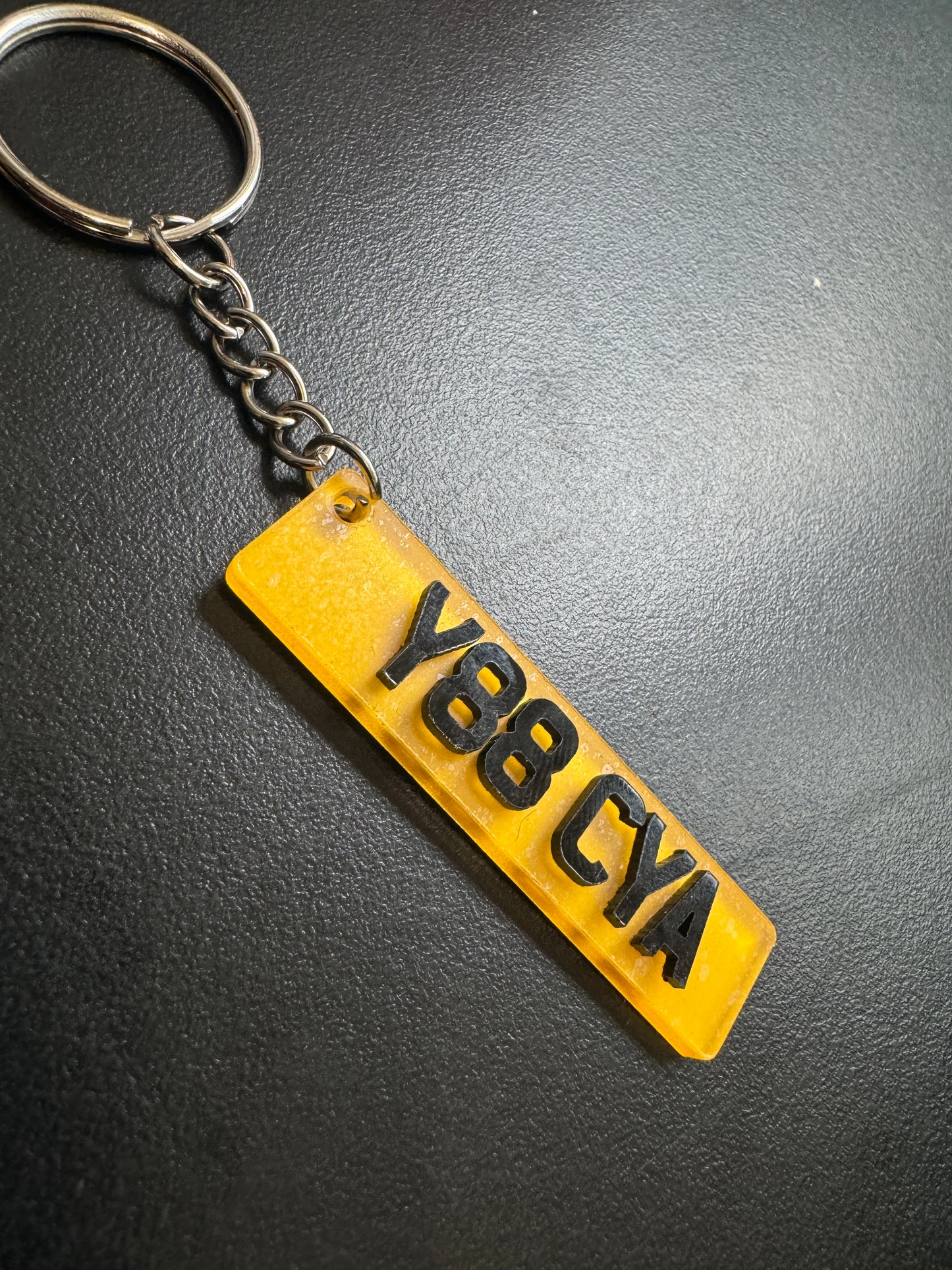 Tiny Number Plate Key Ring